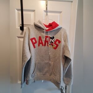 Paris micky mouse. Sweatshirt. Sz L.unisex. in newer condition  . Hoodie